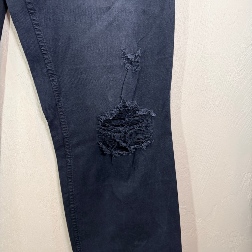 Pilcro Black Low Rise Distressed Pants - Picture 11 of 16